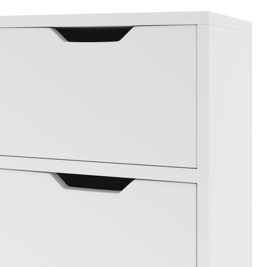 vidaXL Szafka, biała, 90x30x72 cm, materiał drewnopochodny