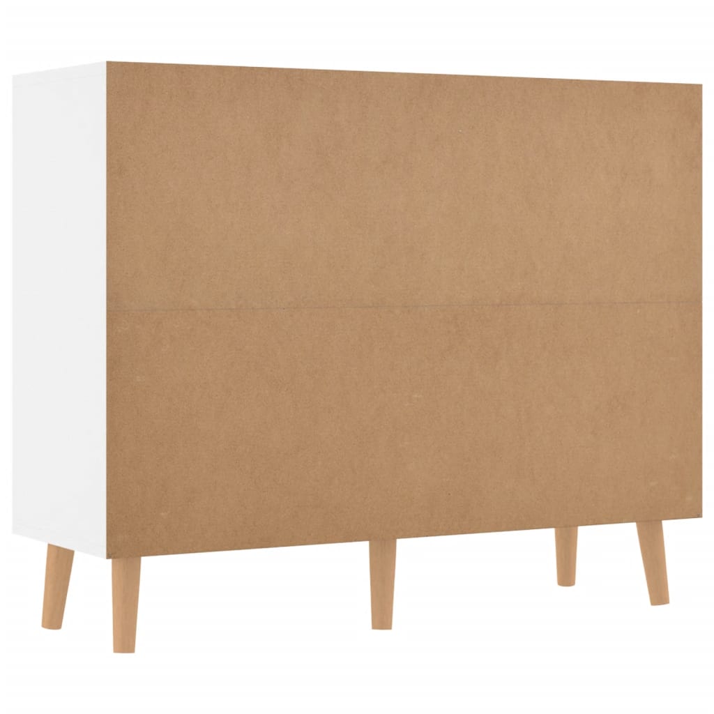 vidaXL Szafka, biała z połyskiem, 90x30x72 cm, materiał drewnopochodny