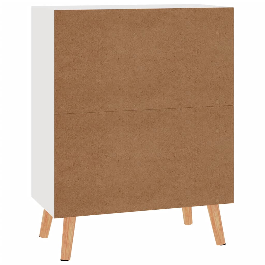 vidaXL Szafka, biała z połyskiem, 60x30x72 cm, materiał drewnopochodny