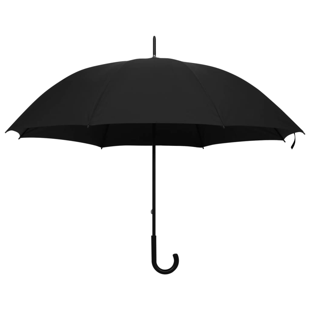 vidaXL Parasolka czarna, 130 cm