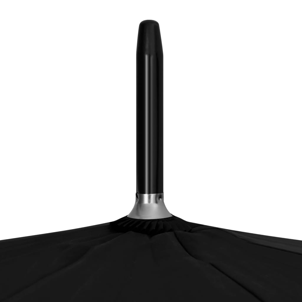 vidaXL Parasolka czarna, 130 cm