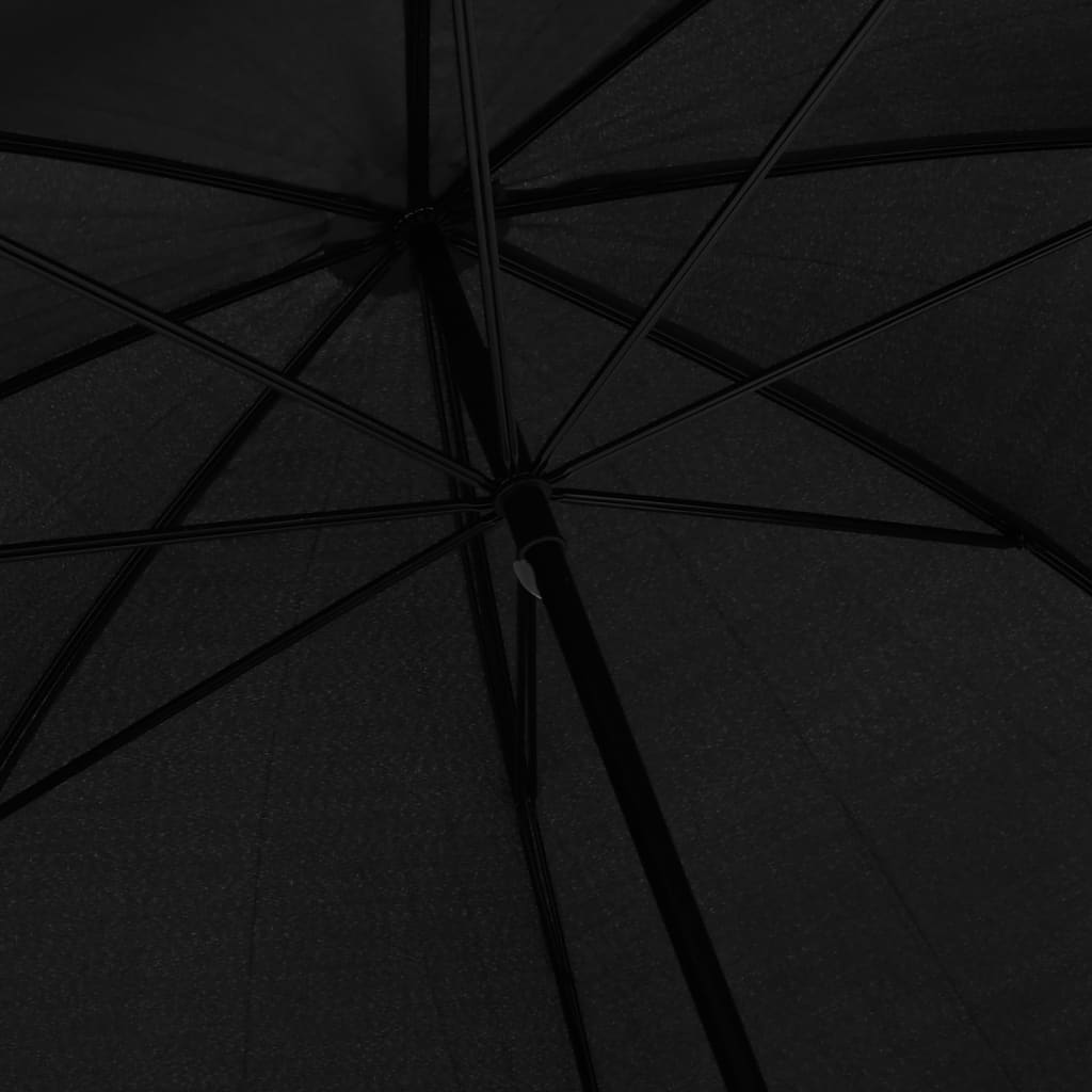 vidaXL Parasolka czarna, 130 cm