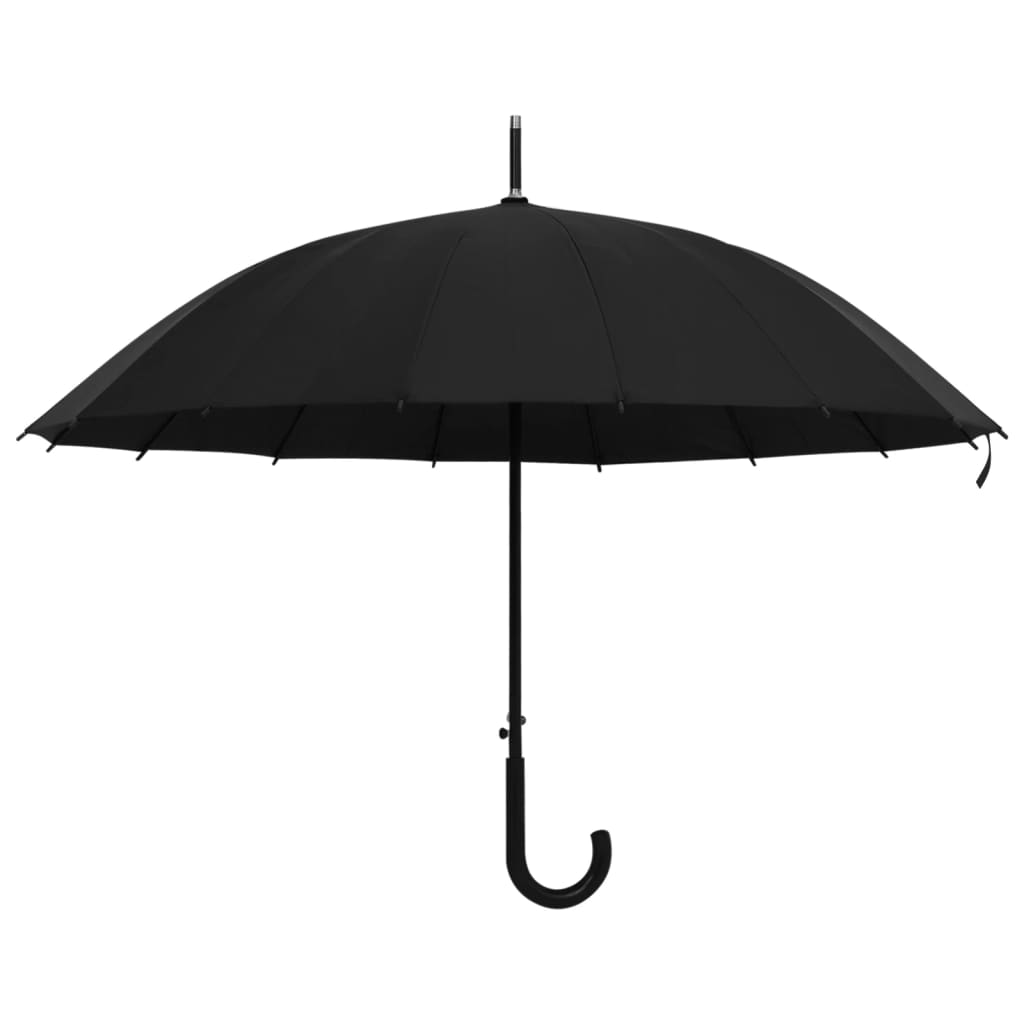 vidaXL Parasolka automatyczna, czarna, 105 cm