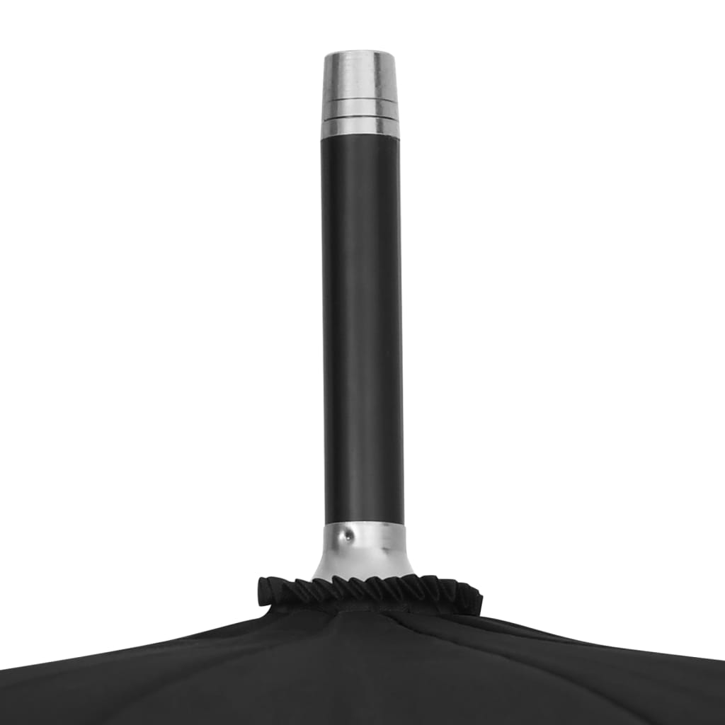 vidaXL Parasolka automatyczna, czarna, 105 cm