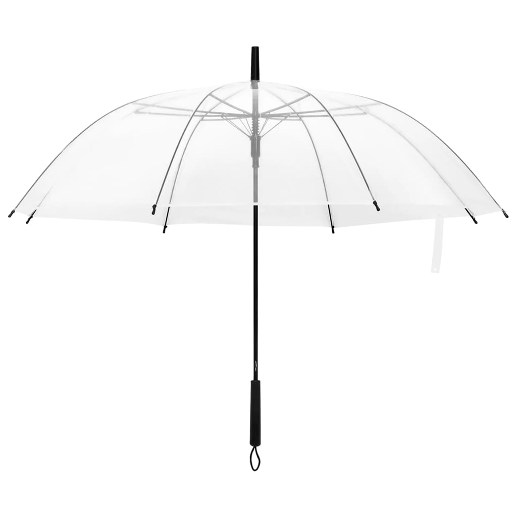 vidaXL Parasolka przezroczysta, 107 cm