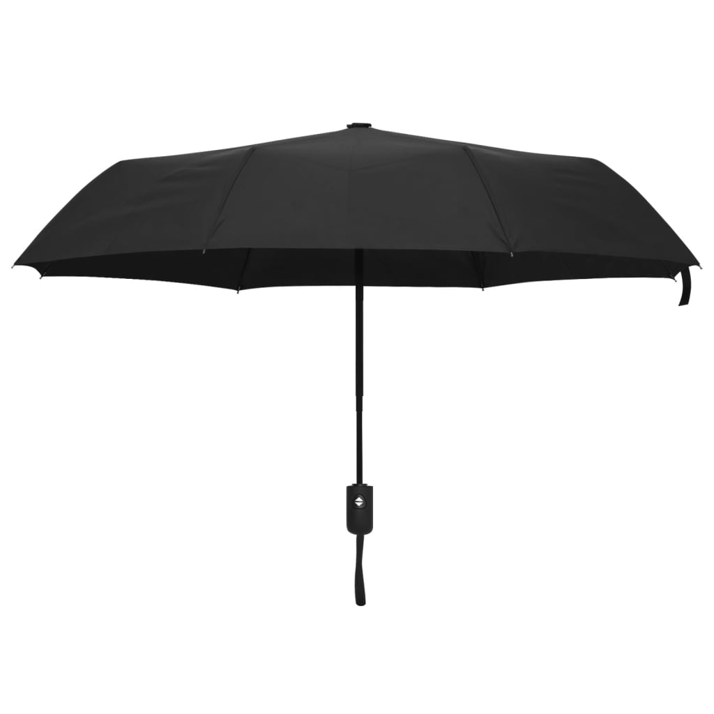 vidaXL Parasolka automatyczna, czarna, 95 cm