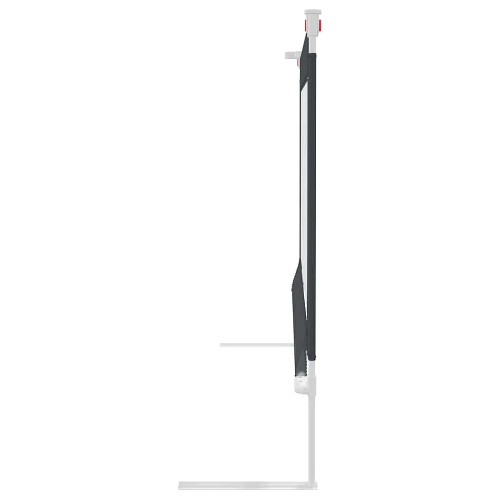 vidaXL Barierka do łóżeczka dziecięcego, ciemnoszara, 150x25cm tkanina