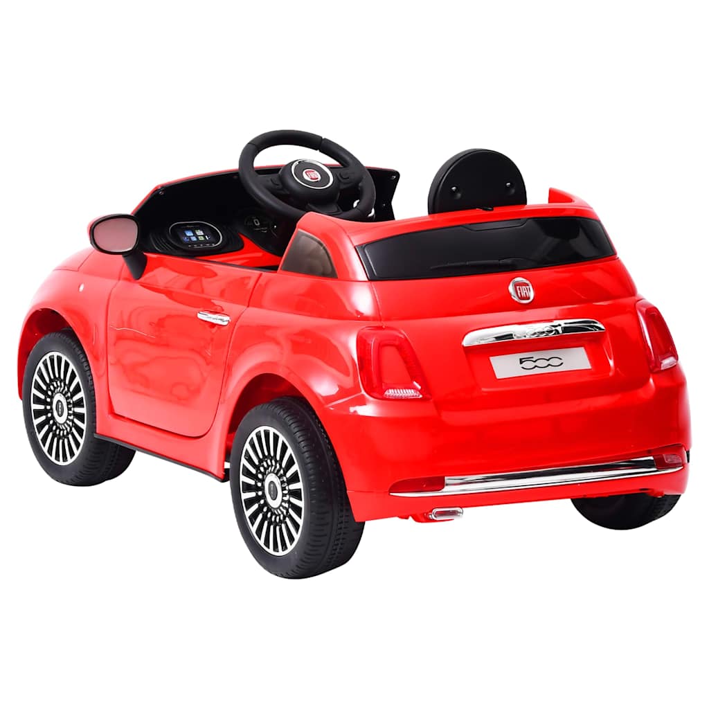 vidaXL Elektryczny samochód jeździk Fiat 500, czerwony