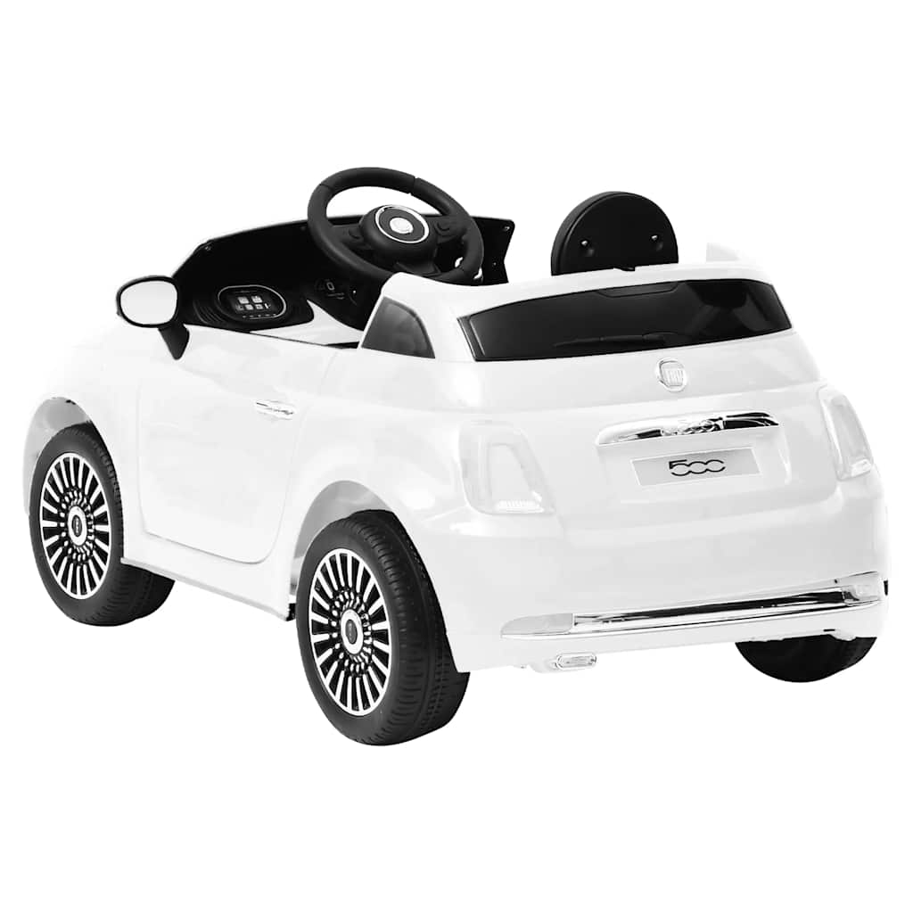 vidaXL Elektryczny samochód jeździk Fiat 500, biały