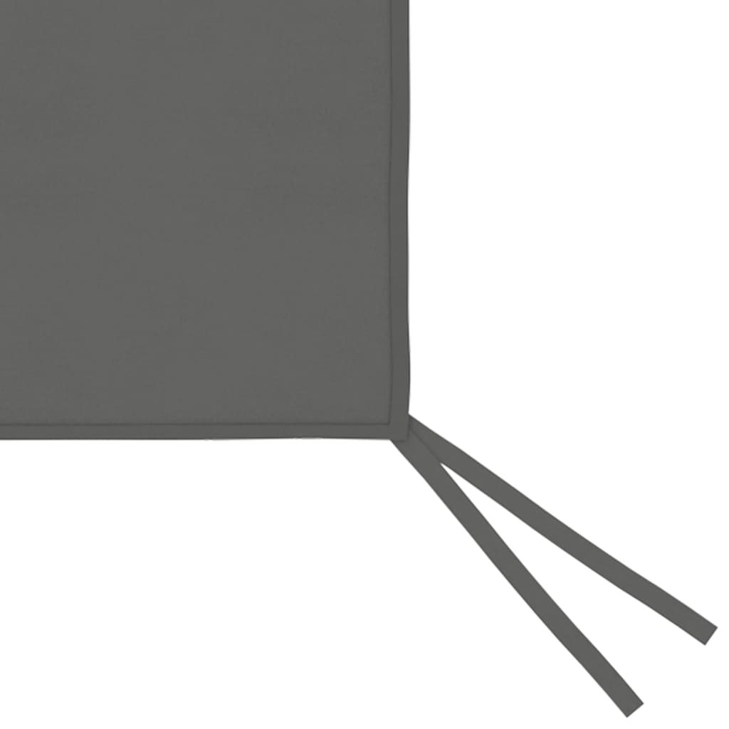 vidaXL Ścianka z oknami do altany, 6x2 m, antracytowa