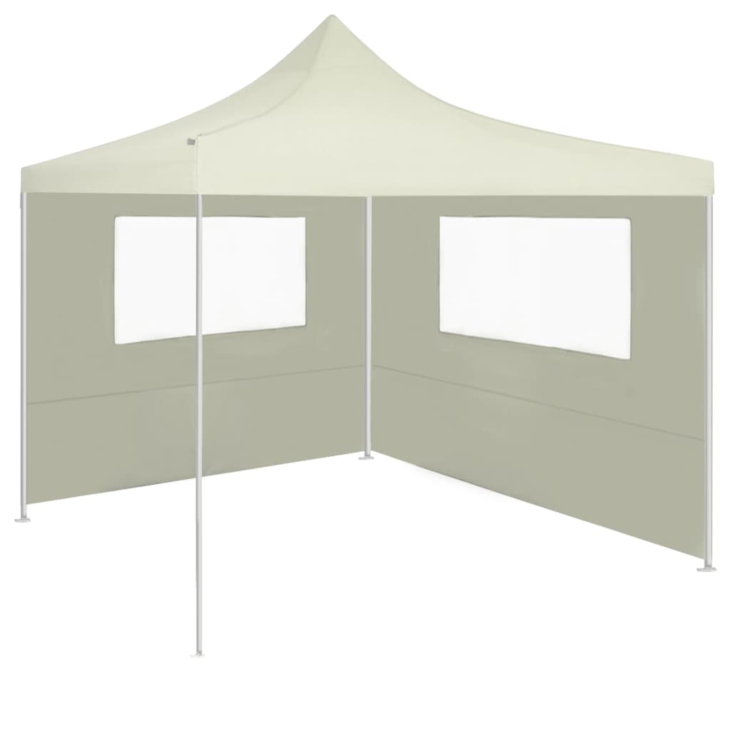 vidaXL Ścianka z oknami do altany, 4x2 m, kremowa