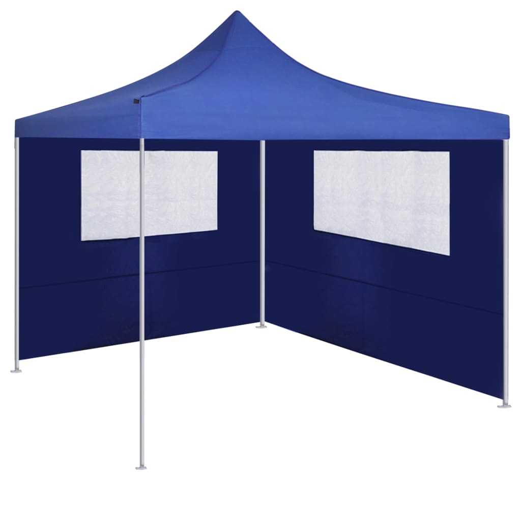 vidaXL Ścianka z oknami do altany, 4x2 m, niebieska