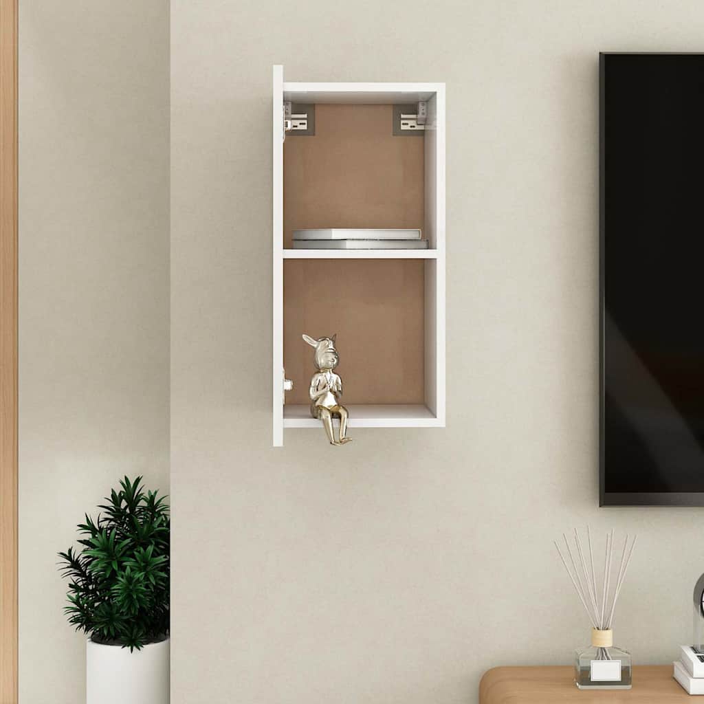 vidaXL Szafka TV, biała, 30,5x30x60 cm, materiał drewnopochodny