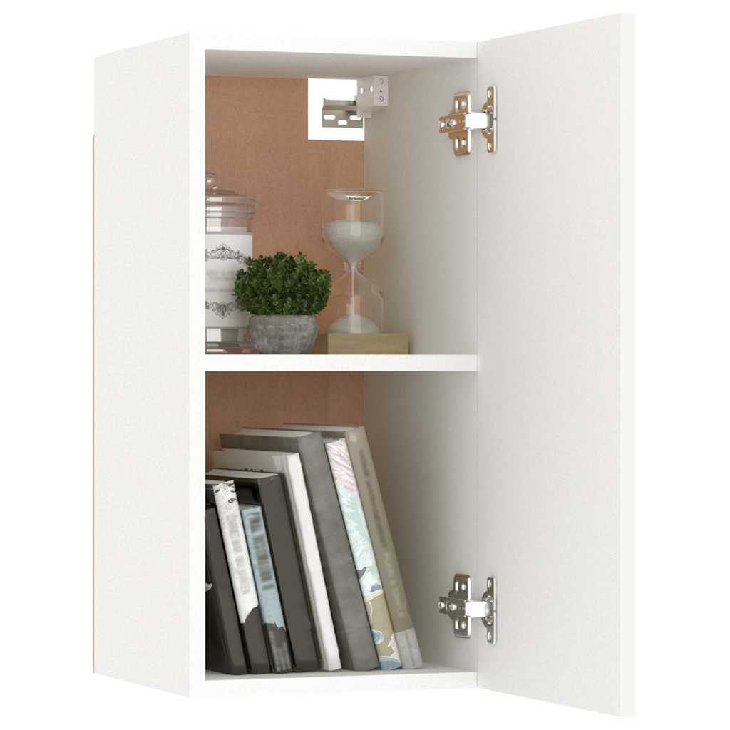 vidaXL Szafka TV, biała, 30,5x30x60 cm, materiał drewnopochodny