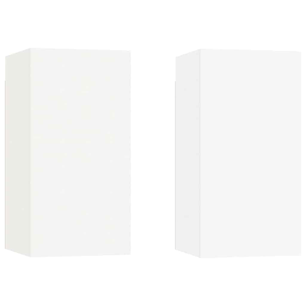 vidaXL Szafki pod TV, 2 szt., białe, 30,5x30x60 cm
