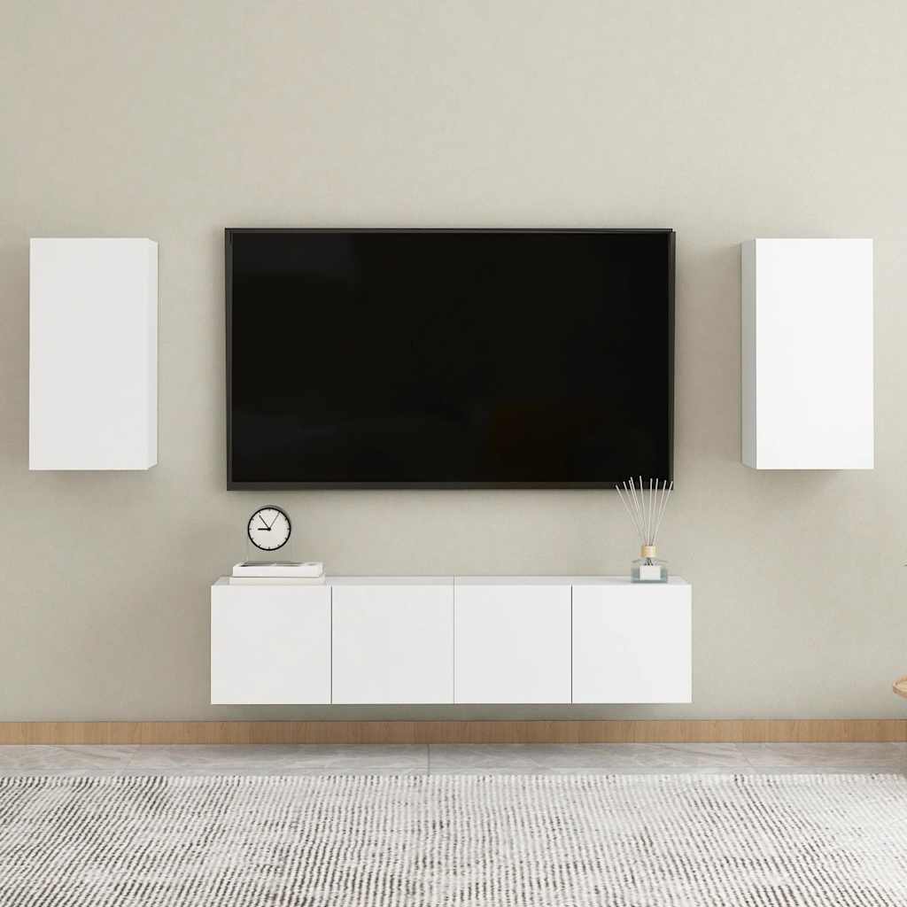 vidaXL Szafki pod TV, 2 szt., białe, 30,5x30x60 cm