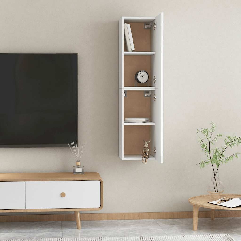 vidaXL Szafki pod TV, 2 szt., białe, 30,5x30x60 cm