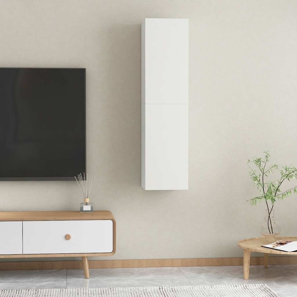 vidaXL Szafki pod TV, 2 szt., białe, 30,5x30x60 cm