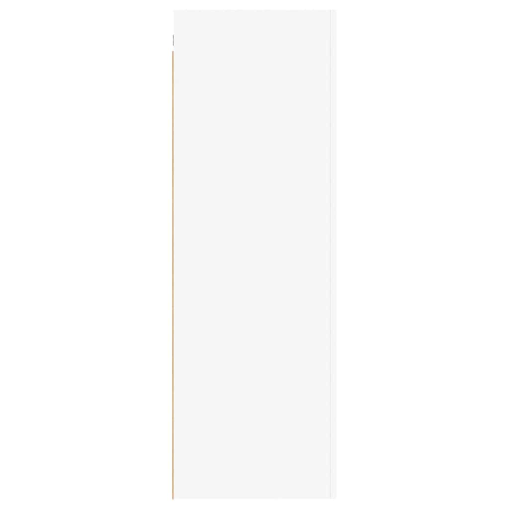vidaXL Szafka TV, biała, 30,5x30x90 cm, materiał drewnopochodny