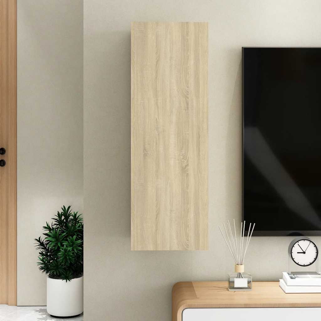 vidaXL Szafka telewizyjna, dąb sonoma, 30,5x30x90 cm