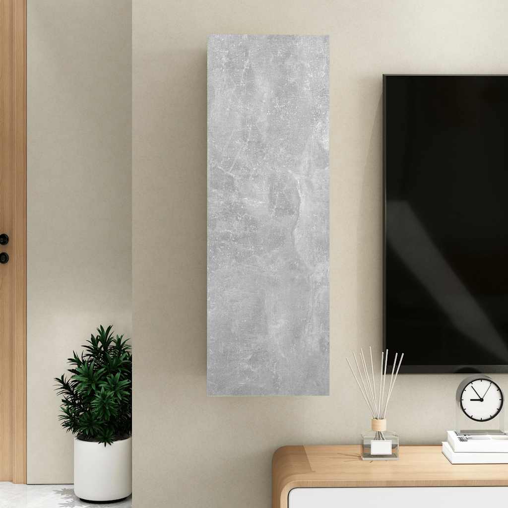 vidaXL Szafka telewizyjna, szarość betonu, 30,5x30x90 cm