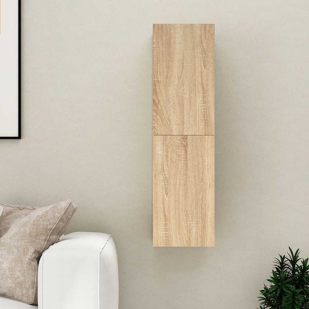 vidaXL Szafka telewizyjna, dąb sonoma, 30,5x30x110 cm