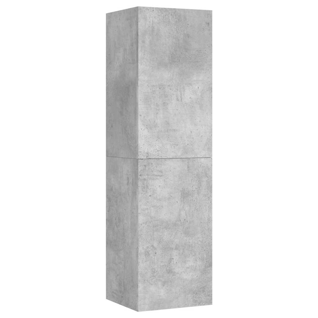 vidaXL Szafka telewizyjna, szarość betonu, 30,5x30x110 cm