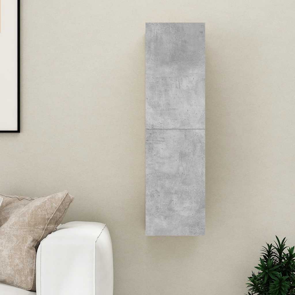 vidaXL Szafka telewizyjna, szarość betonu, 30,5x30x110 cm