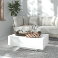 vidaXL Stolik kawowy, biały, 85x55x31 cm, materiał drewnopochodny