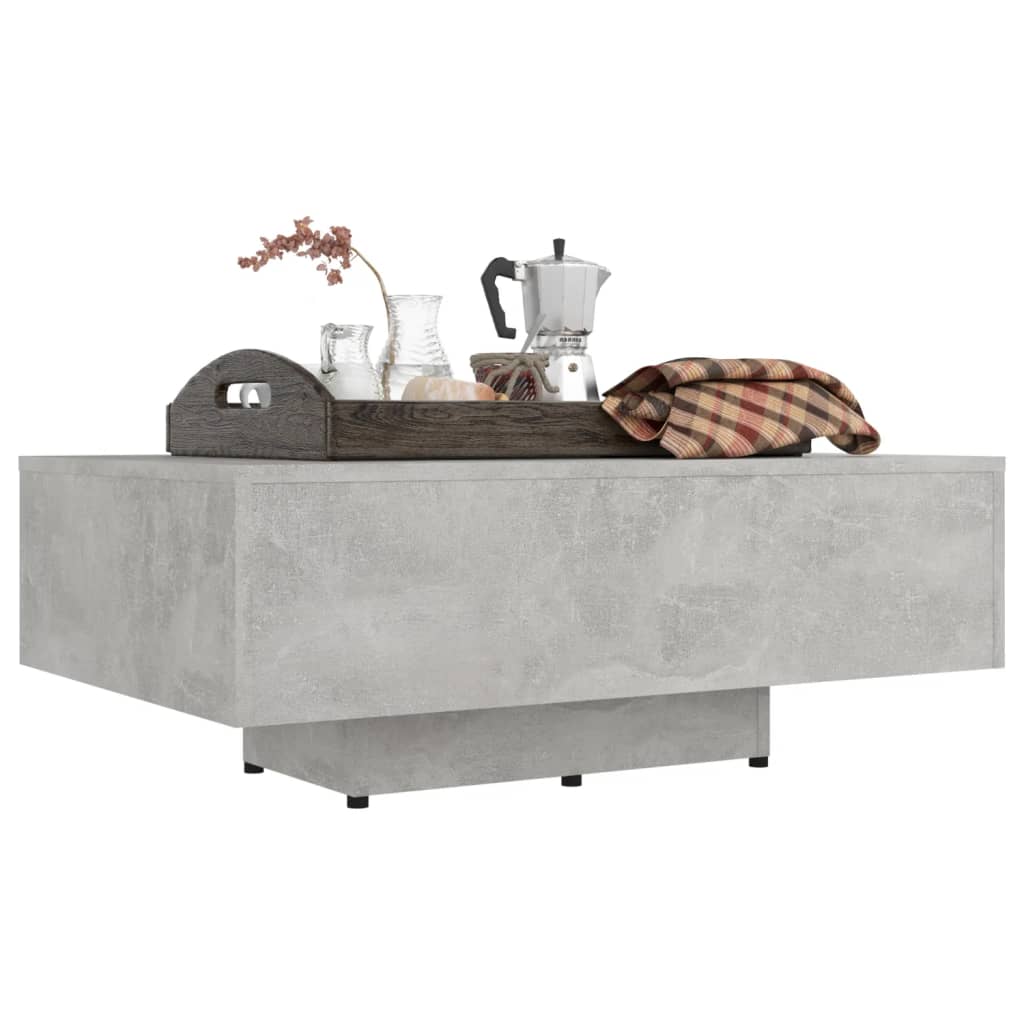 vidaXL Stolik kawowy, szarość betonu 85x55x31, materiał drewnopochodny