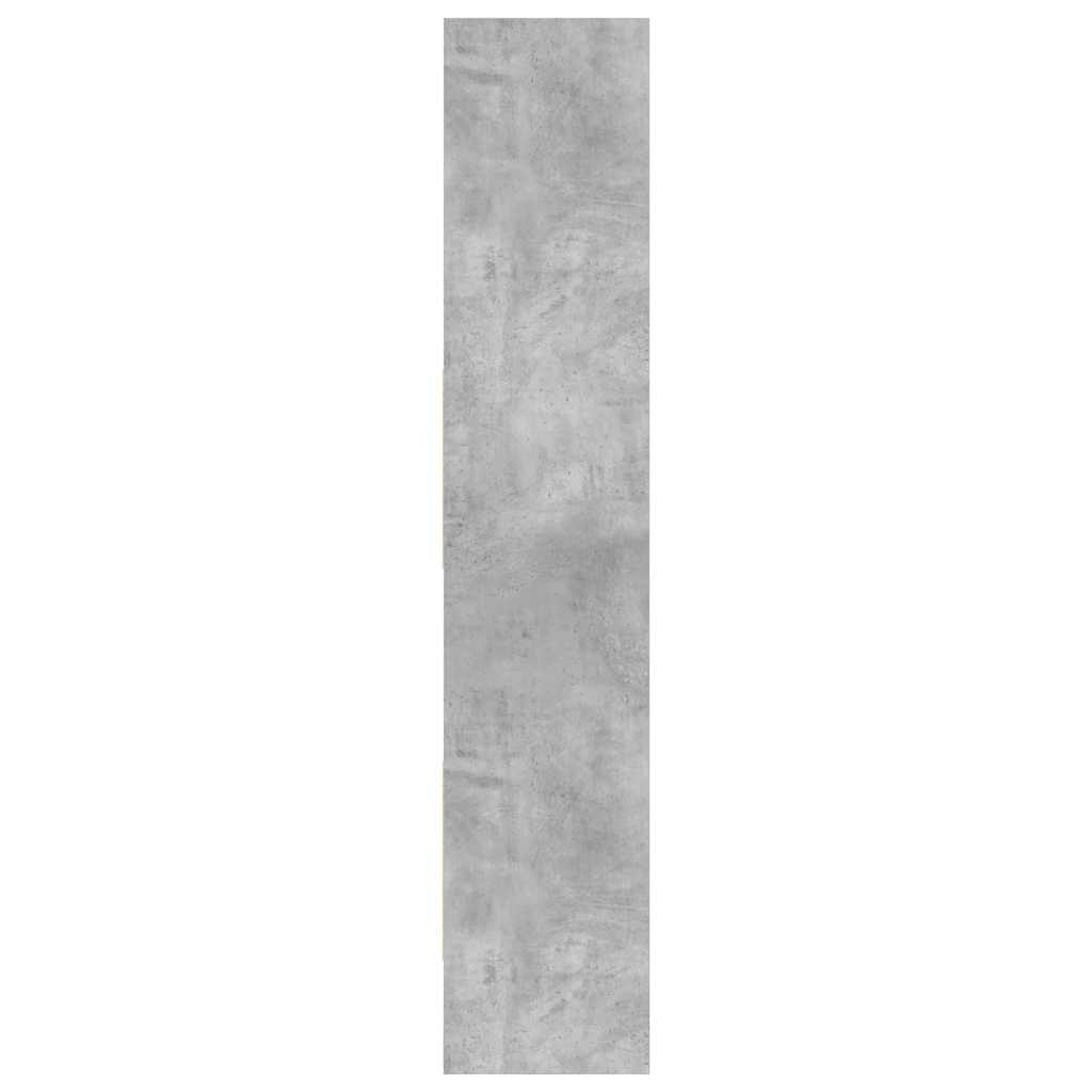 vidaXL Regał na książki, szarość betonu, 40x35x180 cm