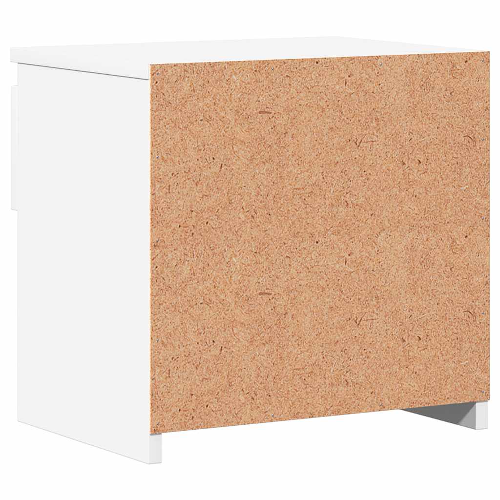 vidaXL Szafka nocna, biała, 40x30x39 cm, materiał drewnopochodny