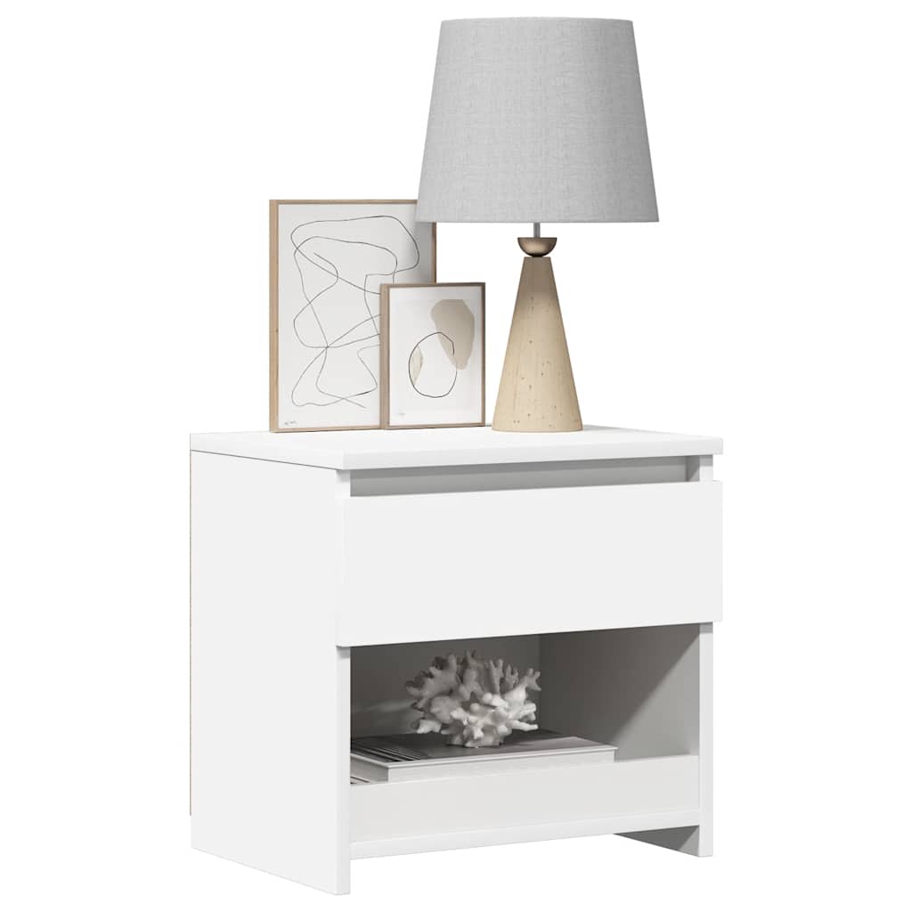 vidaXL Szafki nocne, 2 szt., białe 40x30x39 cm materiał drewnopochodny