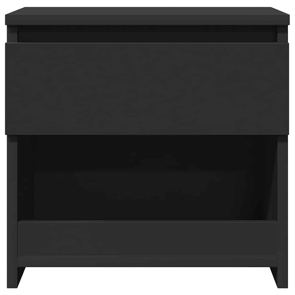 vidaXL Szafki nocne 2 szt., czarne 40x30x39 cm materiał drewnopochodny