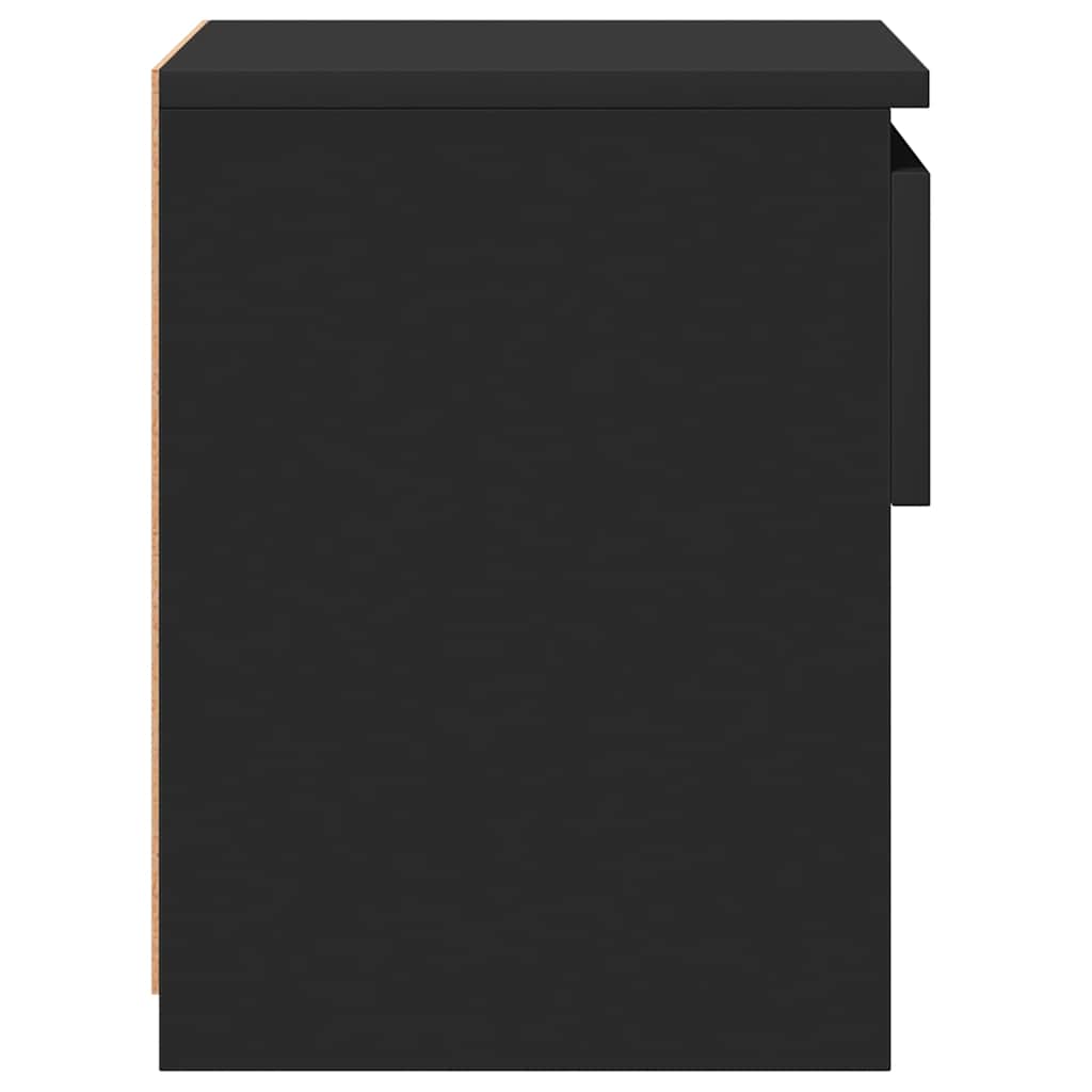 vidaXL Szafki nocne 2 szt., czarne 40x30x39 cm materiał drewnopochodny