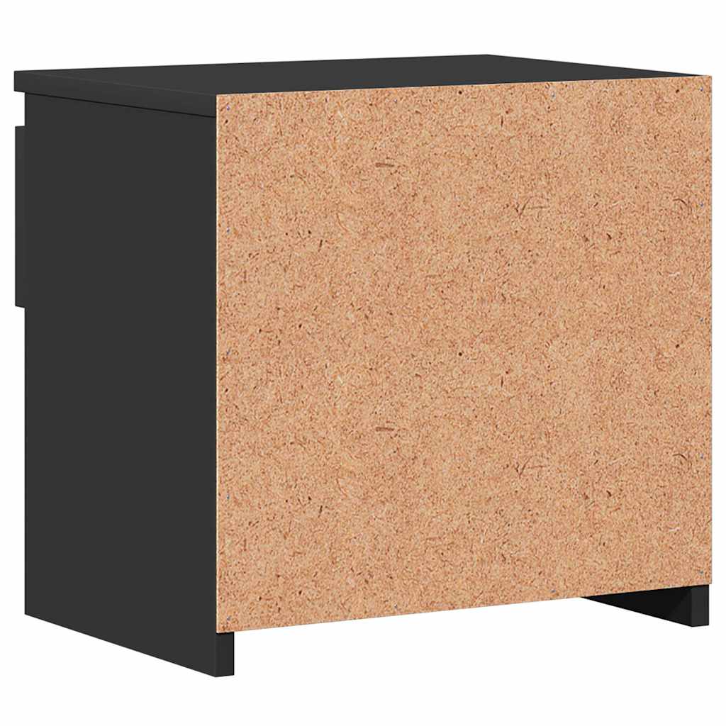 vidaXL Szafki nocne 2 szt., czarne 40x30x39 cm materiał drewnopochodny