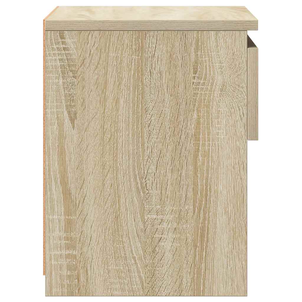 vidaXL Szafka nocna, dąb sonoma, 40x30x39 cm, materiał drewnopochodny