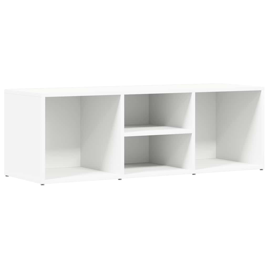 vidaXL Ławka na buty, biała, 105x35x35 cm, materiał drewnopochodny