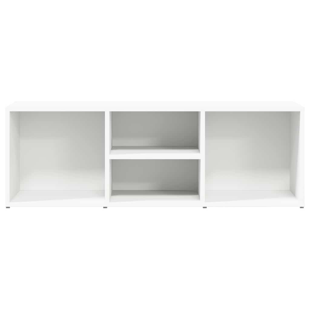 vidaXL Ławka na buty, biała, 105x35x35 cm, materiał drewnopochodny