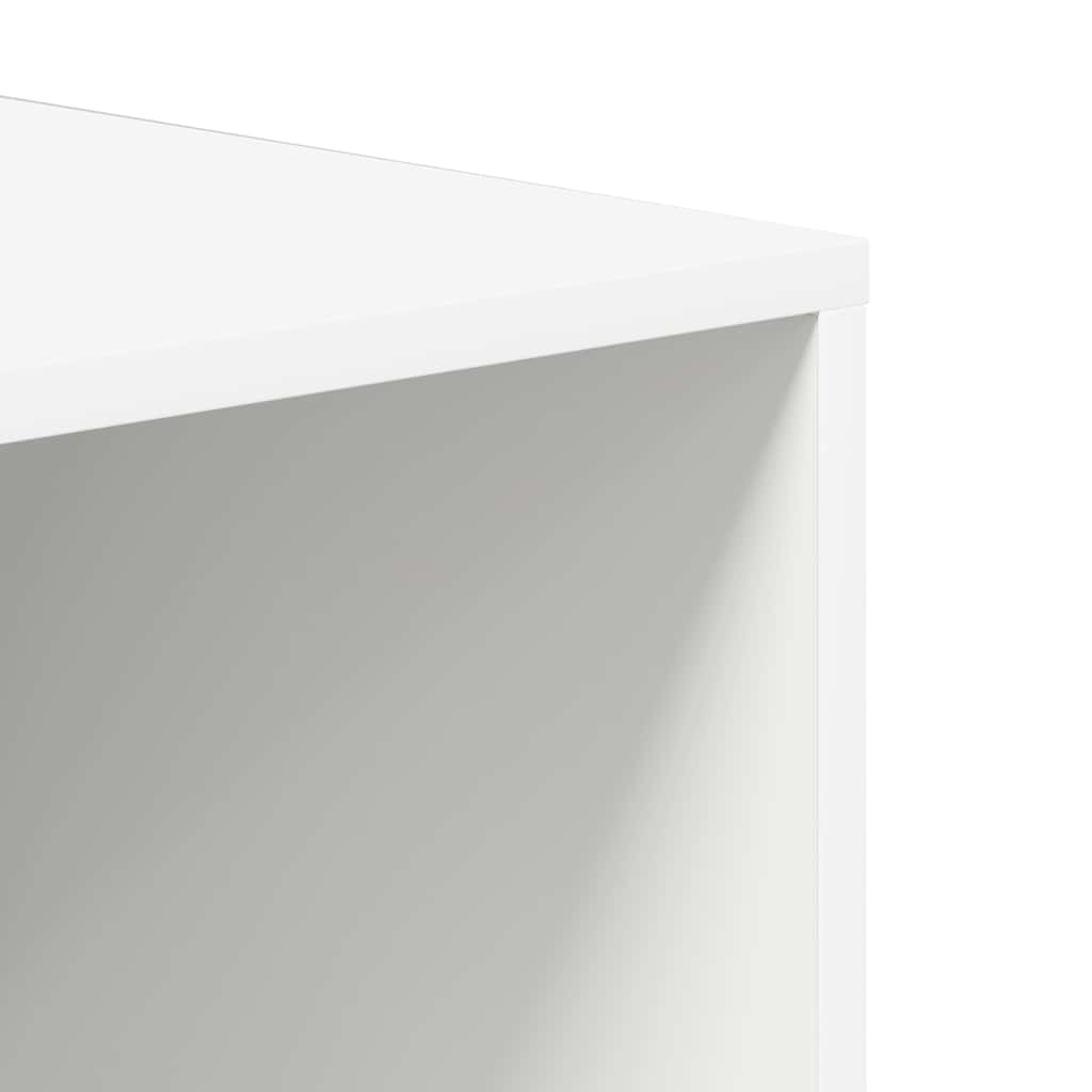 vidaXL Ławka na buty, biała, 105x35x35 cm, materiał drewnopochodny