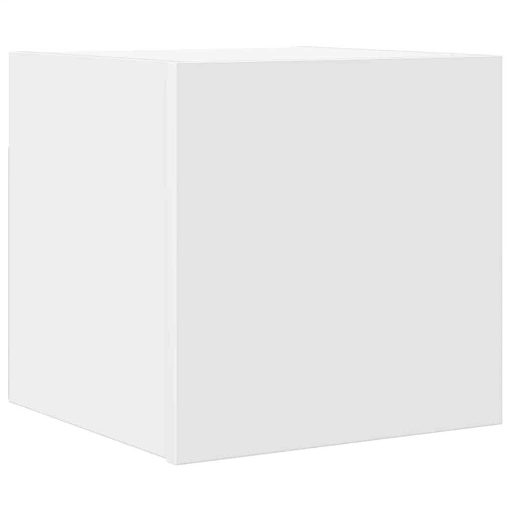 vidaXL Wisząca szafka telewizyjna, biała, 30,5x30x30 cm