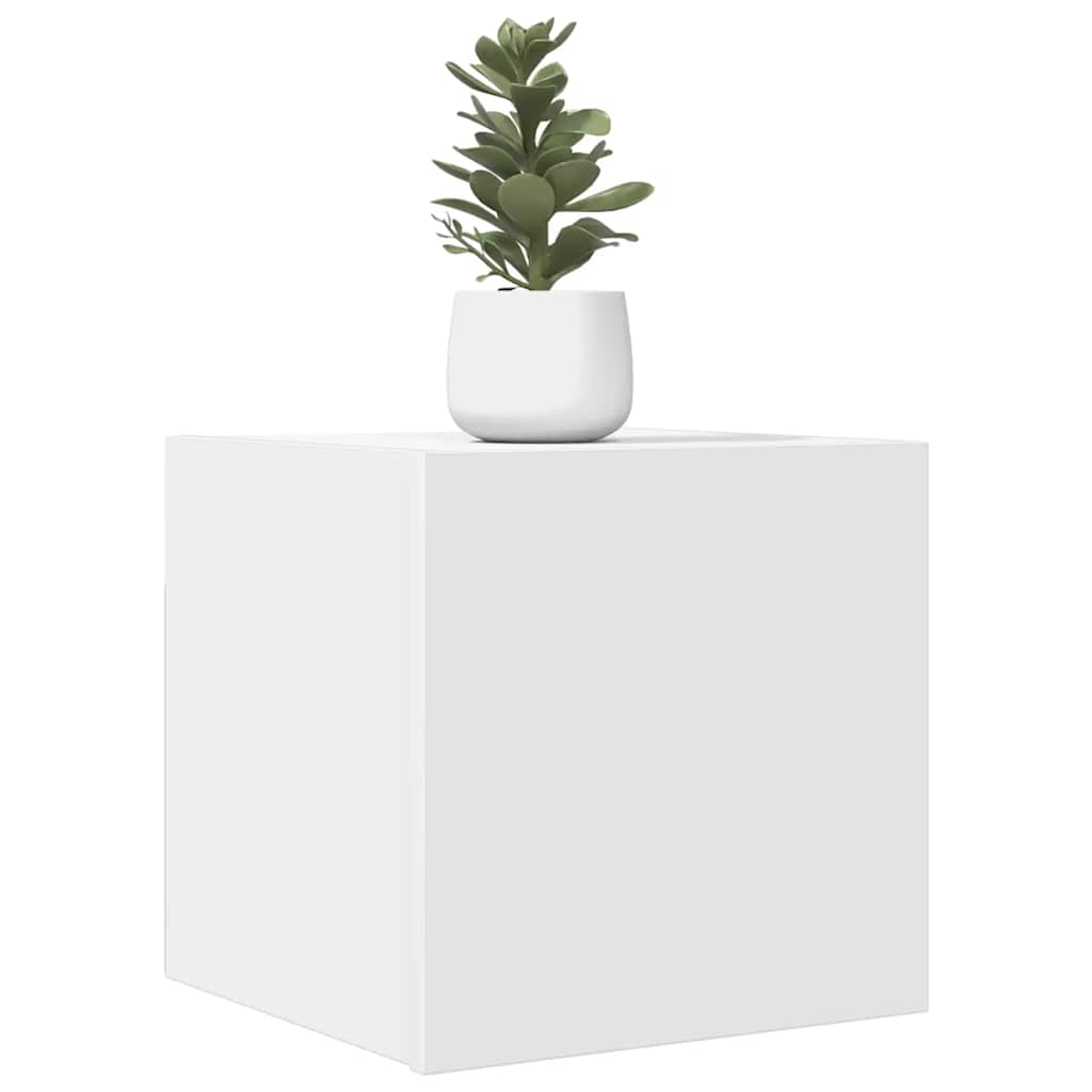 vidaXL Wiszące szafki telewizyjne, 4 szt., białe, 30,5x30x30 cm
