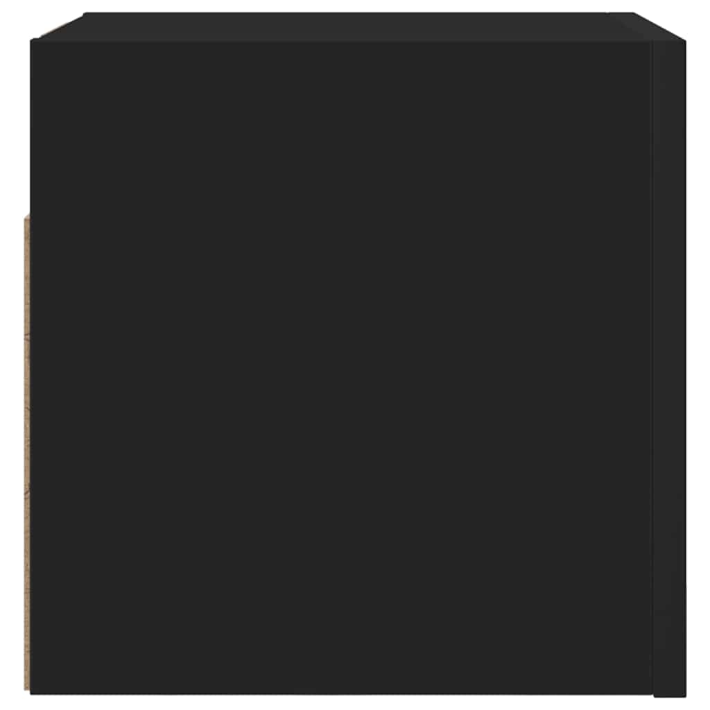 vidaXL Wiszące szafki telewizyjne, 2 szt., czarne, 30,5x30x30 cm