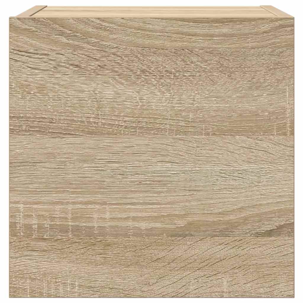 vidaXL Wiszące szafki telewizyjne, 2 szt., dąb sonoma, 30,5x30x30 cm