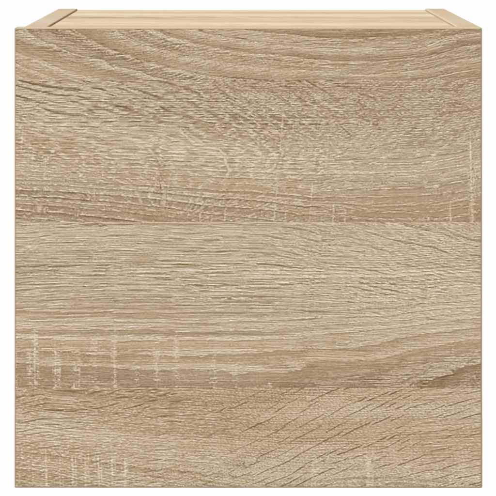 vidaXL Wiszące szafki telewizyjne, 4 szt., dąb sonoma, 30,5x30x30 cm
