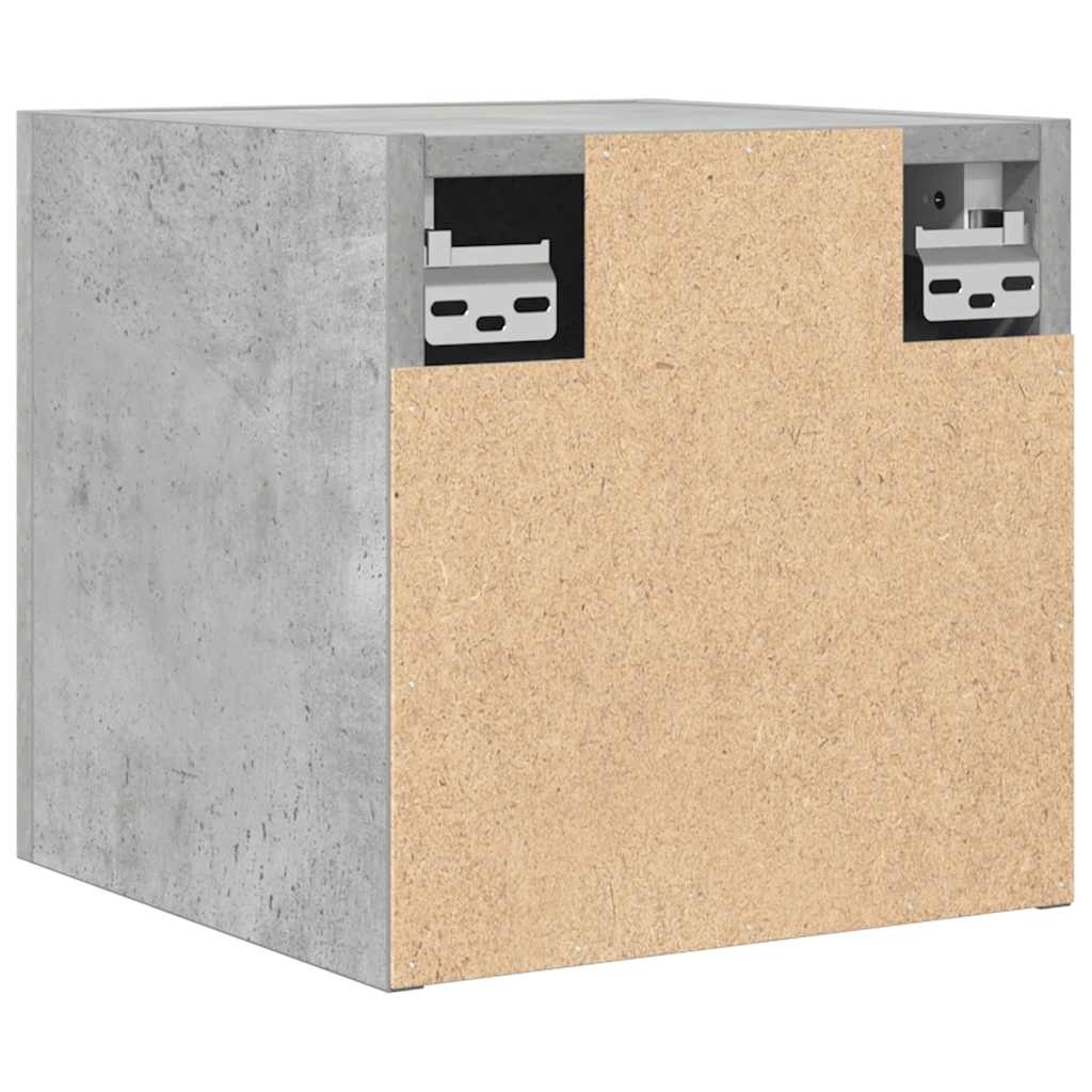 vidaXL Wiszące szafki TV, 2 szt., szarość betonu, 30,5x30x30 cm
