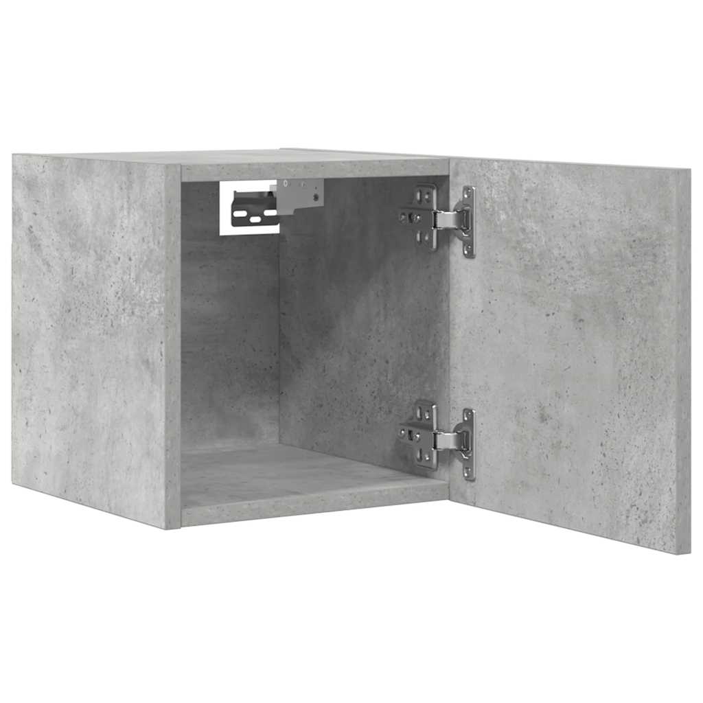 vidaXL Wiszące szafki TV, 2 szt., szarość betonu, 30,5x30x30 cm