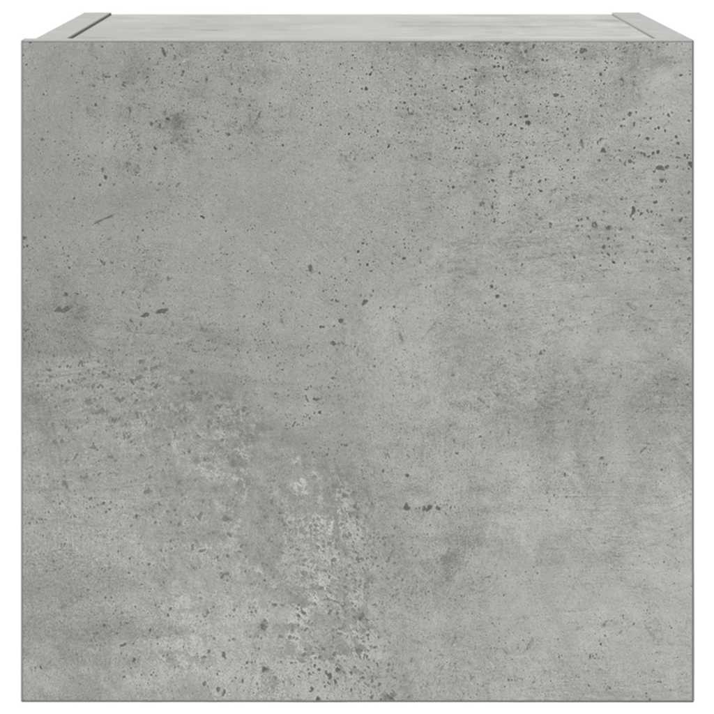 vidaXL Wiszące szafki TV, 4 szt., szarość betonu, 30,5x30x30 cm