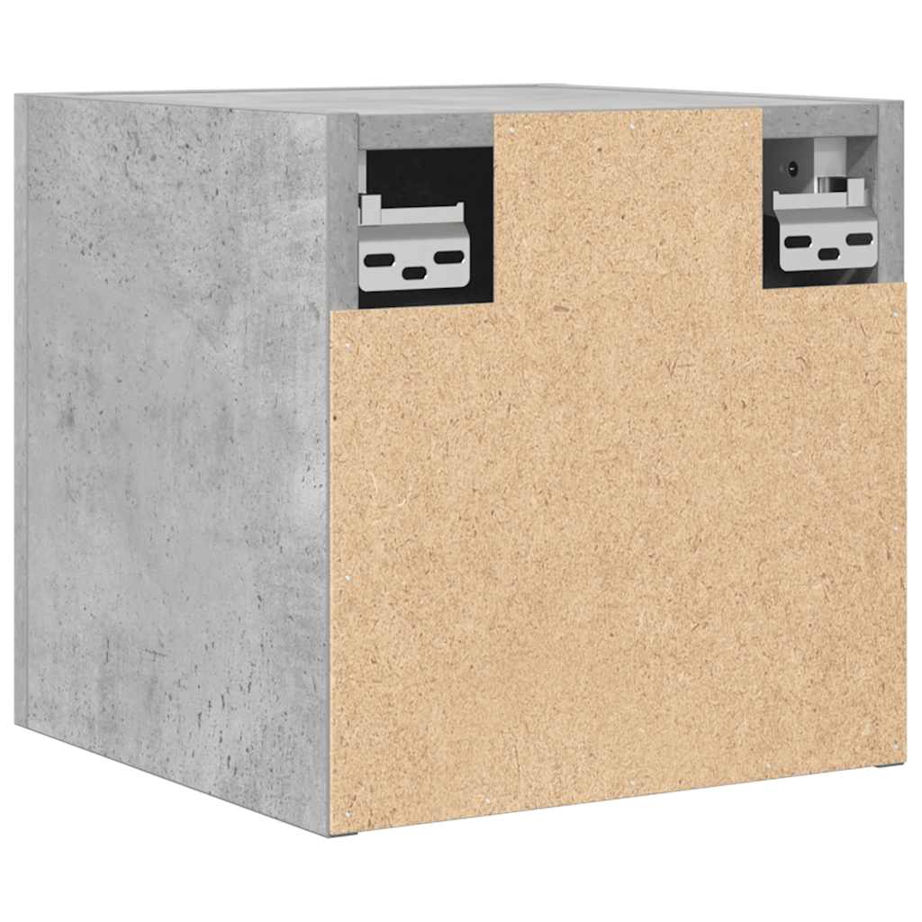 vidaXL Wiszące szafki TV, 4 szt., szarość betonu, 30,5x30x30 cm