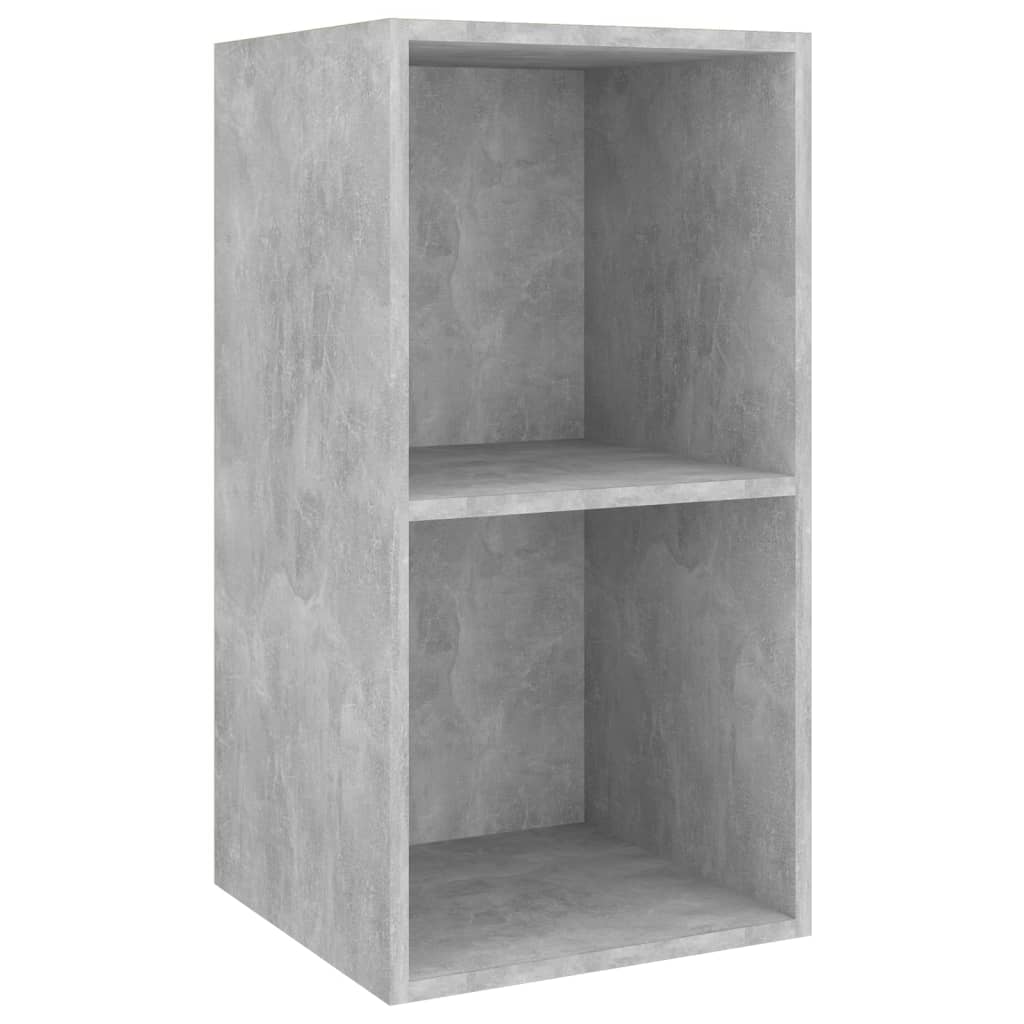 vidaXL Wisząca szafka pod TV, szarość betonu, 37x37x72 cm